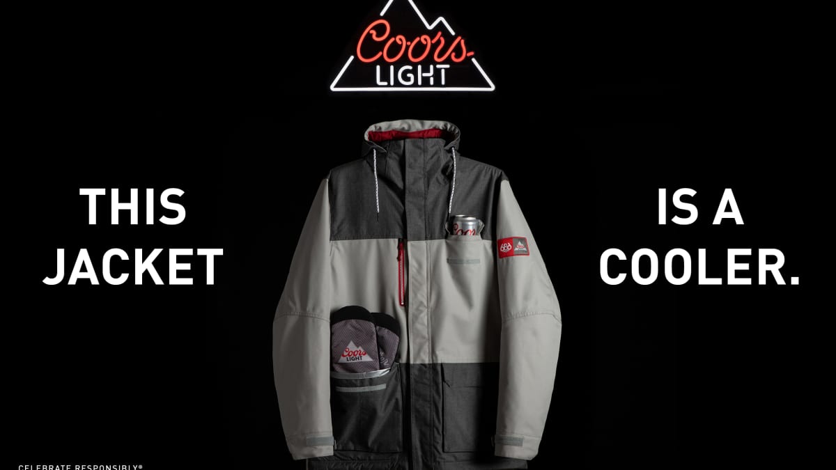Win a Free 686 x Coors Light Sixer Insulated Jacket - Snowboarder