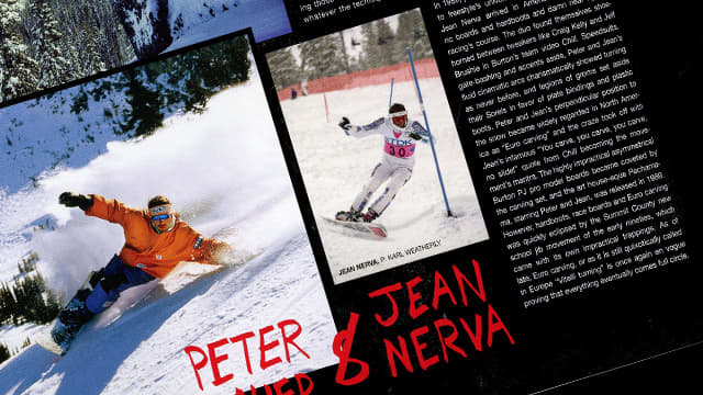 R I P Jean Nerva Euro Carving Pioneer Snowboarder