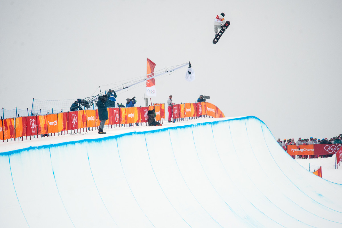 WATCH: Shaun White's first halfpipe run at the 2018 Winter