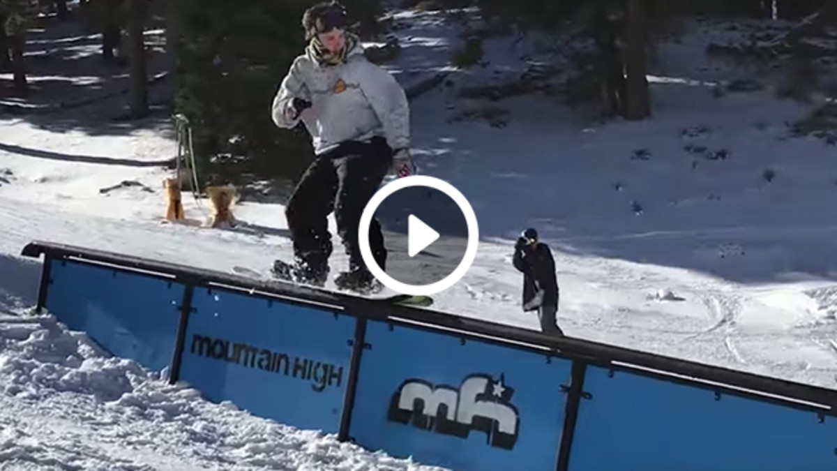 Mountain High Opening Week 2016 Snowboarder