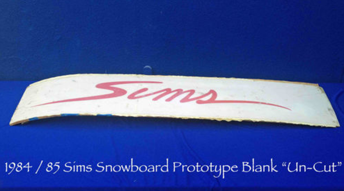 Vintage Sims Snowboard For Auction | TransWorld SNOWboarding