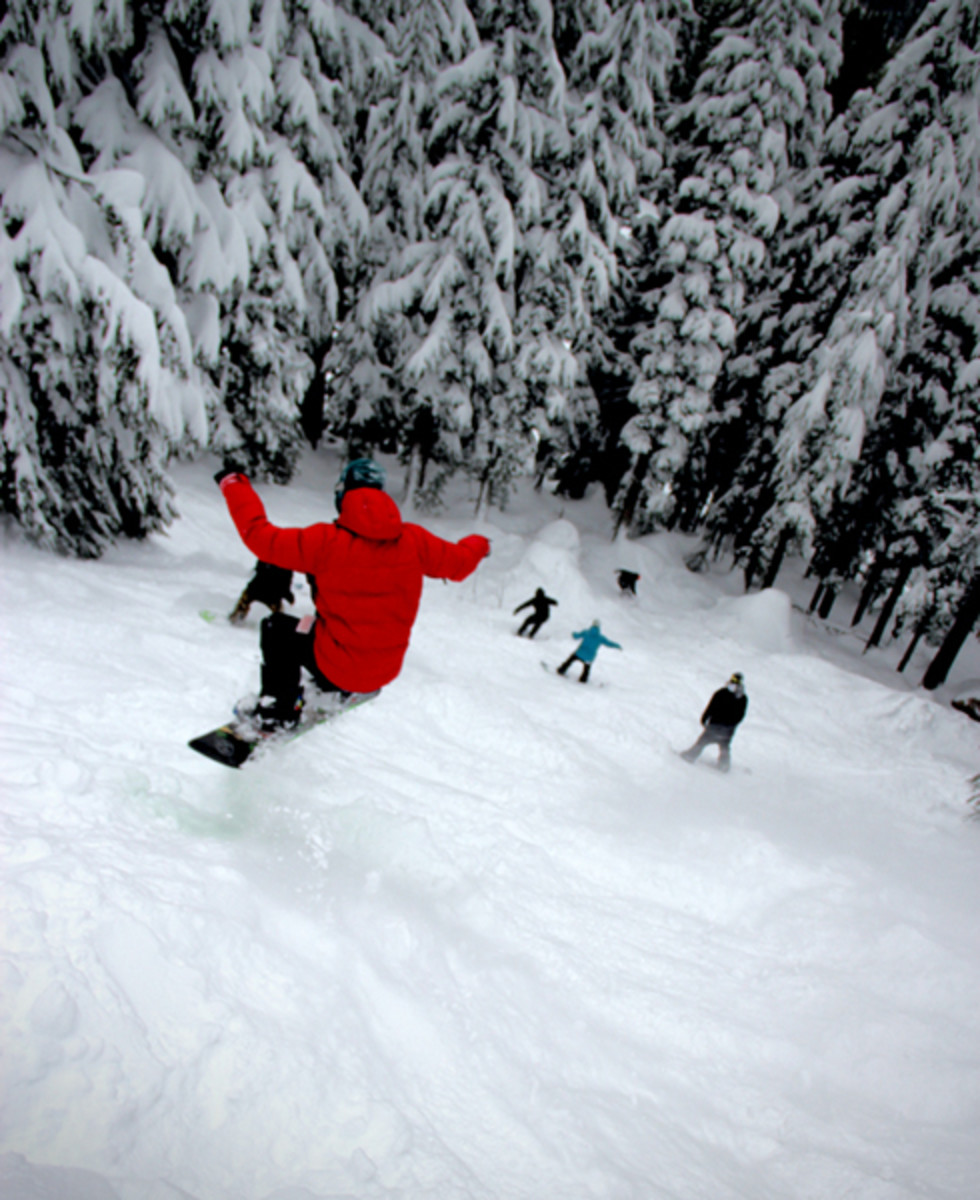 Mt. Hood Meadows Opening Day Snowboarder