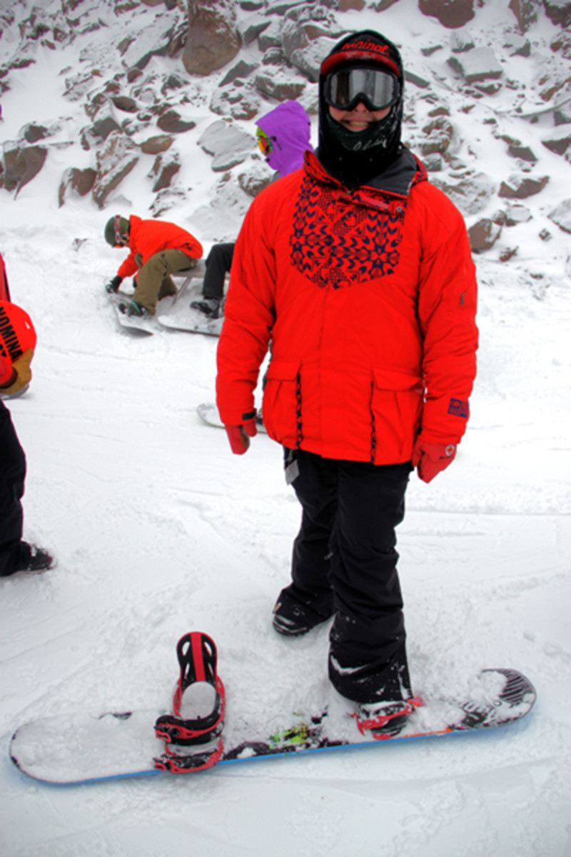 Mt. Hood Meadows Opening Day Snowboarder