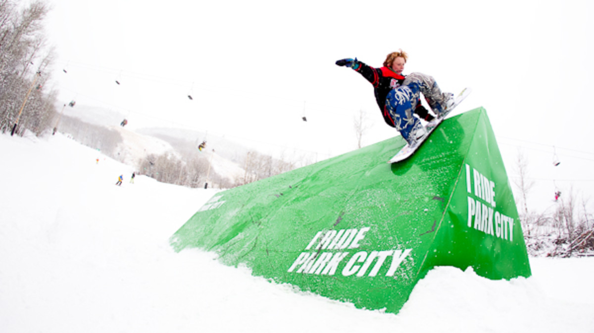 Park City Opening Day 2010 Snowboarder