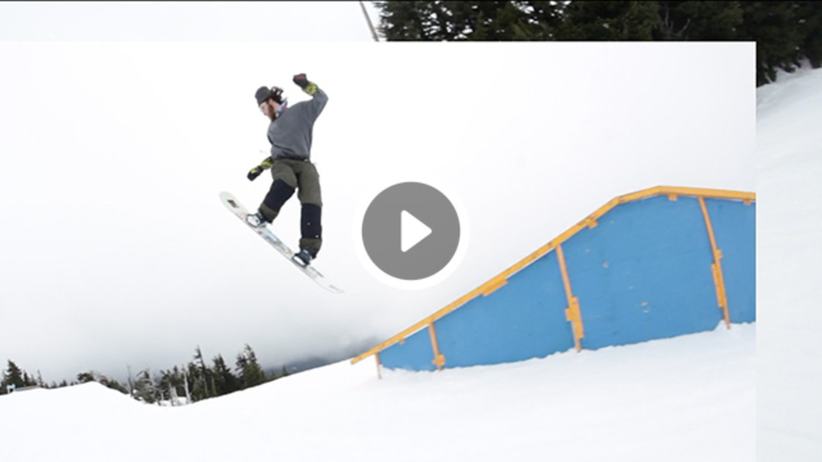 Tucker Brown and the Timberline Spring Pass Snowboarder