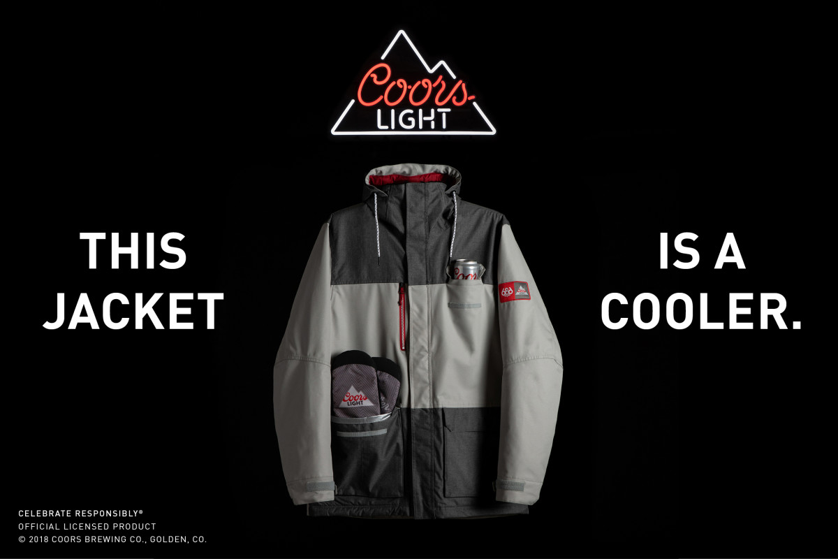 Win a Free 686 x Coors Light Sixer Insulated Jacket Snowboarder