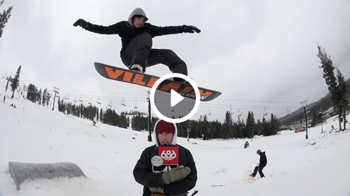 Boreal Mountain Opening Day Brandon Cocard, Brady Lem, Riley