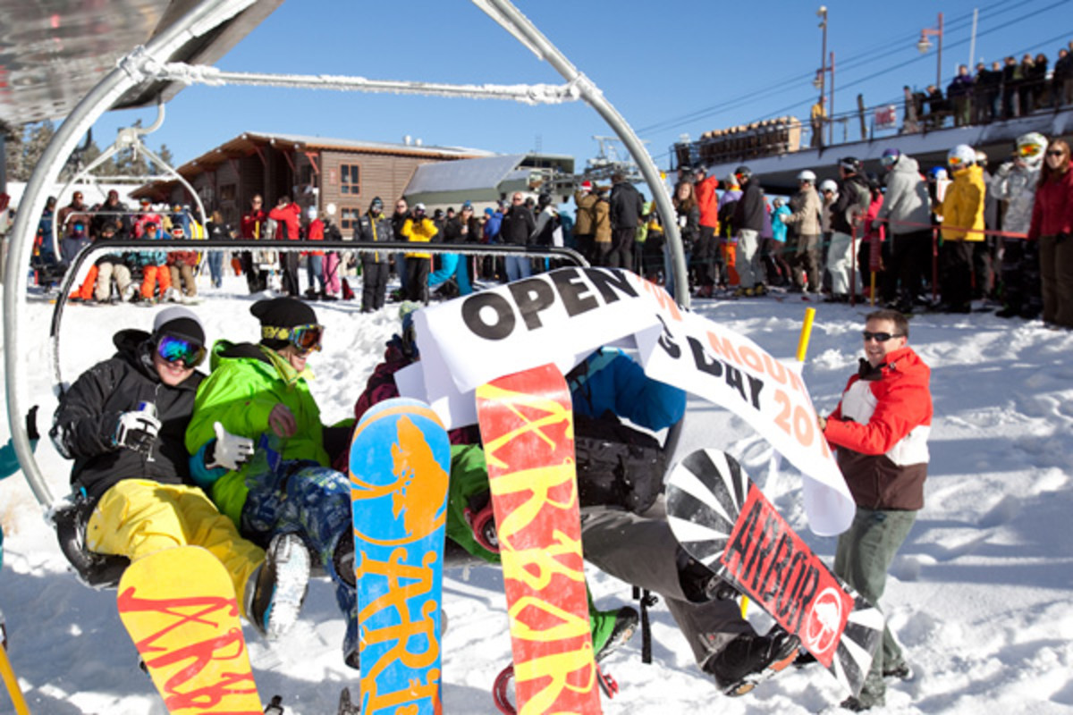 Mammoth Opening Day Photos Snowboarder