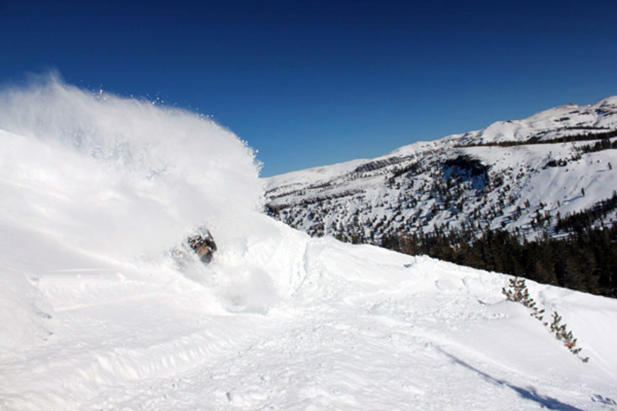 Kirkwood Opening Day 2010 Snowboarder