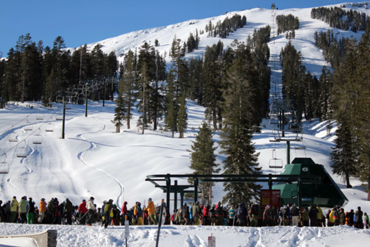 Kirkwood Opening Day 2010 Snowboarder