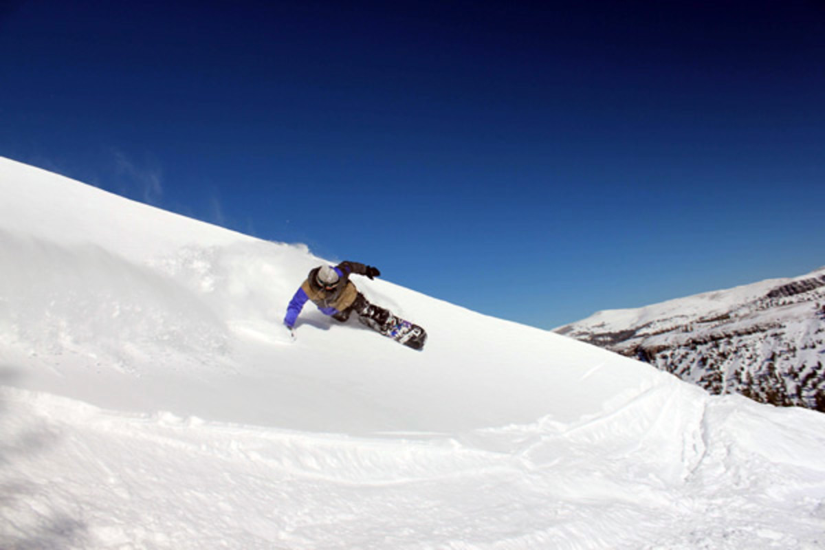 Kirkwood Opening Day 2010 Snowboarder