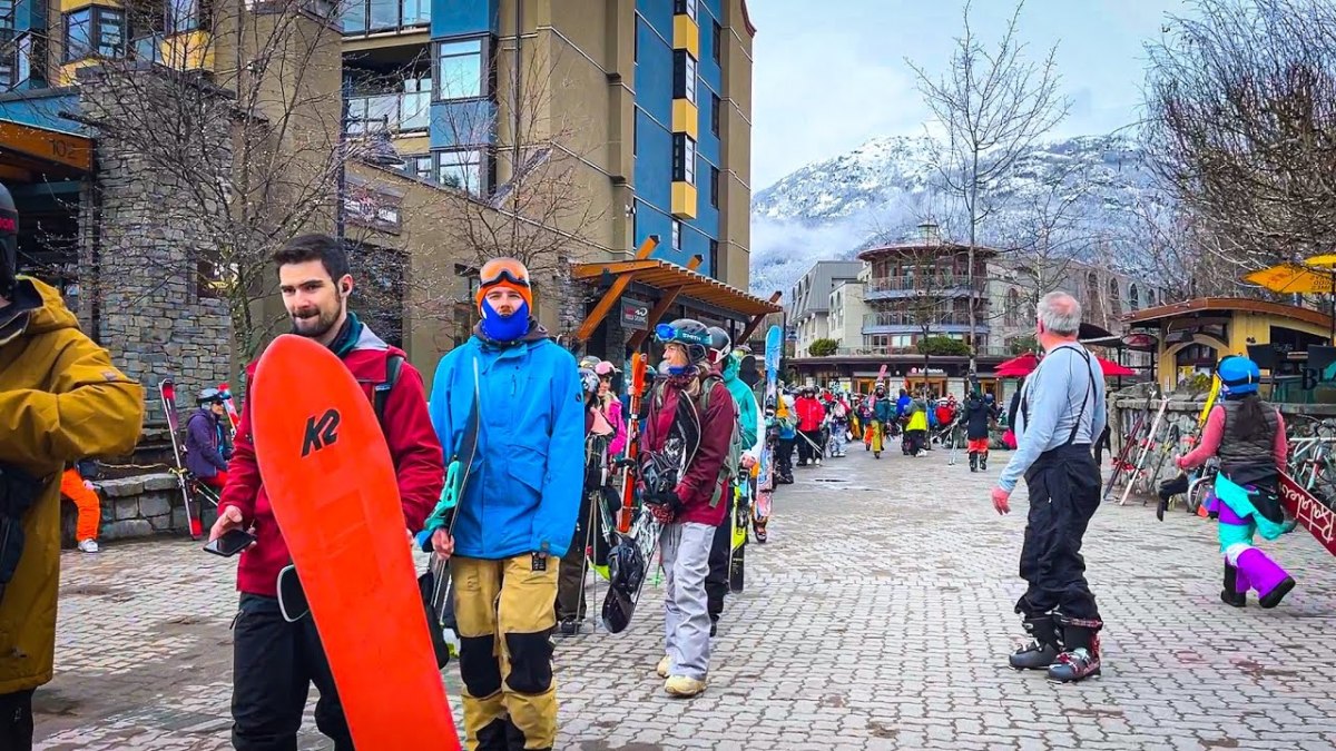 Look Lift Line At Popular Whistler Resort Is MindBlowingly Long